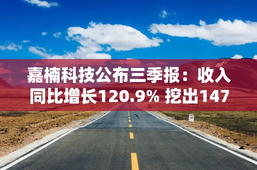 嘉楠科技公布三季报：收入同比增长120.9% 挖出147枚比特币