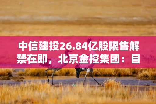 中信建投26.84亿股限售解禁在即，北京金控集团：目前暂无减持意向