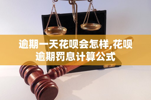 逾期一天花呗会怎样,花呗逾期罚息计算公式