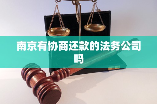 南京有协商还款的法务公司吗