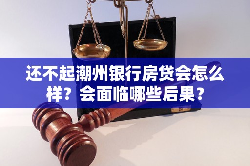 还不起潮州银行房贷会怎么样？会面临哪些后果？