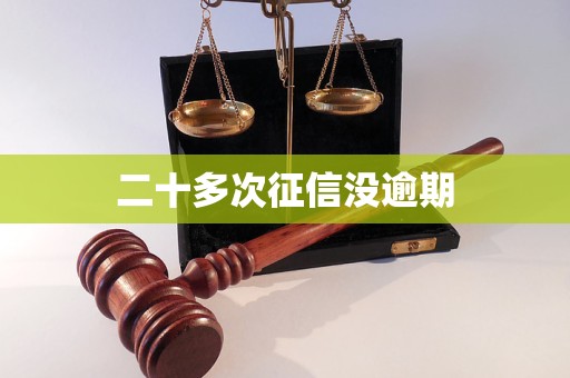 二十多次征信没逾期