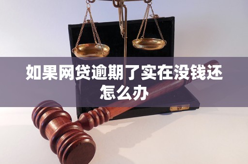 如果网贷逾期了实在没钱还怎么办