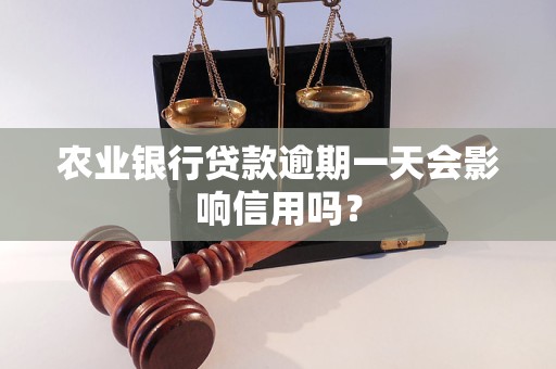 农业银行贷款逾期一天会影响信用吗？