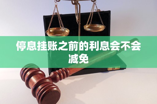 停息挂账之前的利息会不会减免