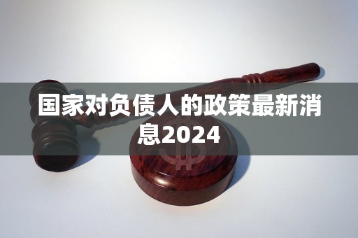 国家对负债人的政策最新消息2024