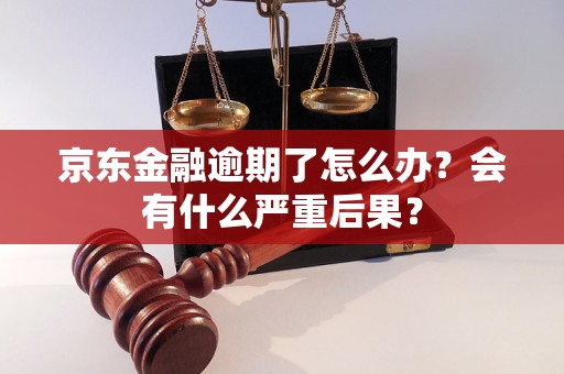 京东金融逾期了怎么办？会有什么严重后果？