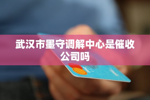 武汉市墨守调解中心是催收公司吗