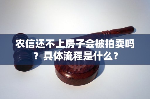 农信还不上房子会被拍卖吗？具体流程是什么？