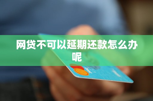 网贷不可以延期还款怎么办呢