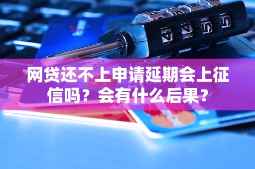 网贷还不上申请延期会上征信吗？会有什么后果？