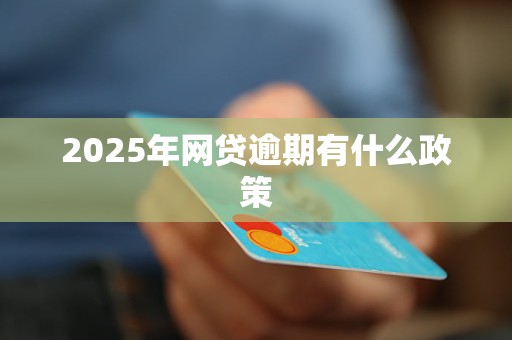 2025年网贷逾期有什么政策