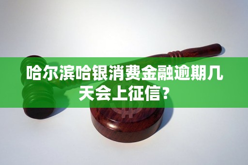 哈尔滨哈银消费金融逾期几天会上征信？