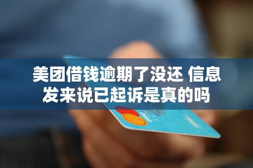 美团借钱逾期了没还 信息发来说已起诉是真的吗